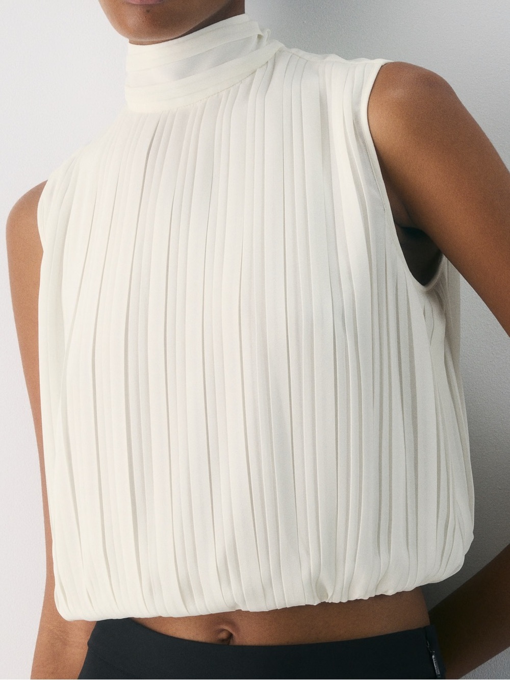 Aritzia Ezra Top in Matte Pearl